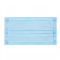 一次性三层独立包装平面口罩 蓝色 50个/盒 10盒