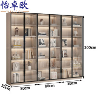怡卓欧实木储物柜六门台