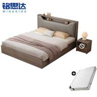 铭思达实木软包床