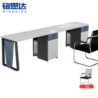 铭思达屏风工位双人位含椅套