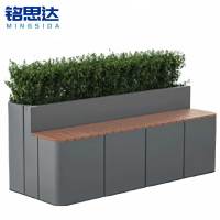 铭思达户外长椅1.6米含花箱张