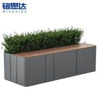 铭思达户外长椅1.6米含花箱张
