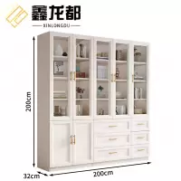 鑫龙都书柜木质台