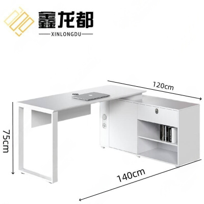 鑫龙都办公桌钢木职员桌1.4米张