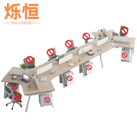 烁恒 屏风办公桌 十人位 套