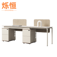 烁恒 简约办公桌 2.4米2人位 套