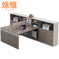 烁恒 简易办公桌 1.5m双人位+柜 套