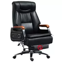 桃锦堂 办公椅头层牛皮把