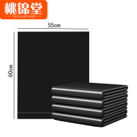 桃锦堂黑色平口垃圾袋