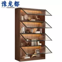 豫龙都玻璃展示柜上翻门台