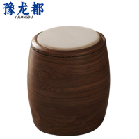 豫龙都 圆凳 木质 把
