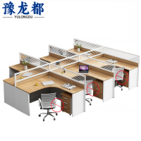 豫龙都 屏风桌六人位张