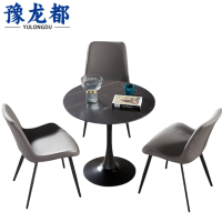 豫龙都洽谈桌一桌三椅套