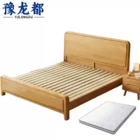 豫龙都职工床+床头柜+床垫1.5m套