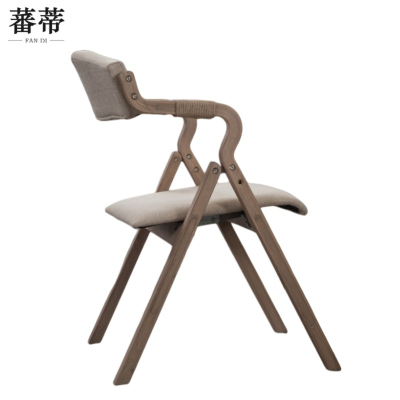 蕃蒂折叠椅米色把