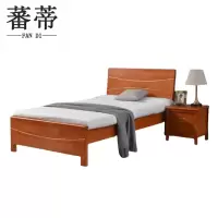 蕃蒂实木床含床垫