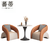蕃蒂接待桌椅1桌2椅套