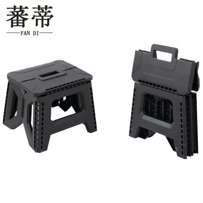 蕃蒂塑料凳矮凳 黑色个