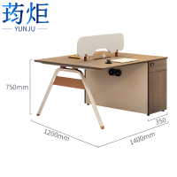 荺炬职员桌双人位张