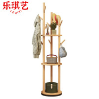 乐琪艺 衣帽架 原木色 个