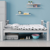 木上简 MSJ-TC-017 钢制单人床员工宿舍床 780*2000*1500mm 灰色(含床板) 单位:张