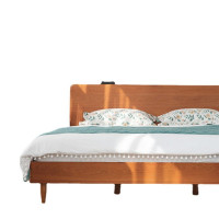 木上简 MSJ-SMC-029 樱桃木实木宿舍单人床 2000*1500*900mm 樱桃木铺板 单位:件