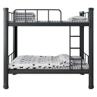 木上简 MSJ-TC-001 钢制双层床上下床员工宿舍床 1800*2000*1000mm黑色(含床板) 单位:张