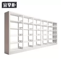 宜掌柜 钢制书架 双面一列六组五层 组