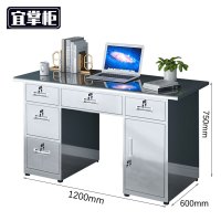 宜掌柜 不 锈钢 办 公桌