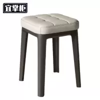 宜掌柜 软包方凳子 布面 个