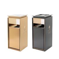 匹牧商用户外电梯口立式垃圾桶单桶砂钢色大号禁烟单位:个