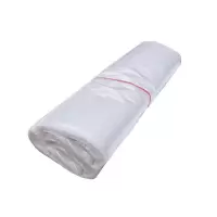 匹牧商用垃圾袋工业垃圾袋80*100cm平口式白色透明50只装单位:件