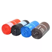 匹牧商用彩色分类垃圾袋55*32cm手提背心式黑色(干垃圾)100只装单位:件