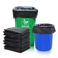 匹牧办公家用垃圾袋50*60cm平口式黑色100只装单位:件