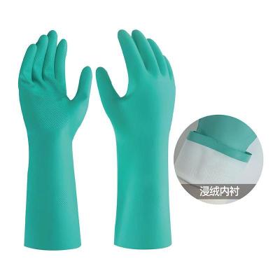 匹牧 37-176-10 橡胶手套 丁晴橡胶绿色耐油-XL 单位:双