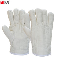 匹牧 PM-ST-G092 帆布手套 帆布工地建筑耐温 五指棉隔热 12双/打 单位:双