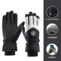 匹牧 PM-ST-G119 保暖手套 防水三层保温棉可触屏滑雪 蓝白色 男款 2双 单位:双