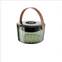 匹牧 PM-LJT-0242 塑料茶水分离垃圾桶 中号3L 透绿 单位:件