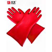 匹牧 PM-JYST-001 天然橡胶绝缘手套 12kv基础直板款 红色 单位:双