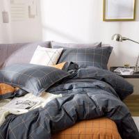 博洋(BEYOND)简约清新花卉全棉三四件套纯棉床单套件—沪绅士品格1.8米床(220*240cm)