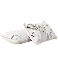 梦洁家纺乳胶片绗绣对枕:喜上梅梢1010389035(单位:对)