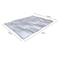 徽羚羊大号双面铝膜防潮垫野餐垫爬行垫地垫地席2m×2m200*200cm铝膜防潮垫