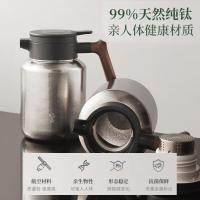 鸣盏纯钛焖茶壶保温壶实时温显闷泡壶泡茶壶双层办公室商务礼品MZ-8025/1500ml