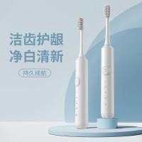 笨笨马(BenBenMa)电动牙刷成人充电式情侣男女学生出行BY01白色(牙刷+牙刷头)