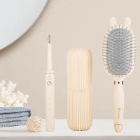 古菲斯(GUFIUS)成人声波震动电动牙刷+气垫梳+牙杯美护套装S2浅色美护套装