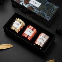共禾京品(JINGREPUBLIC)秘密花园质感香薰蜡烛淡香精油三只套装礼盒款卧室女生高档3个礼盒款