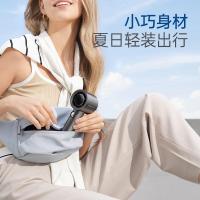 摩飞电器小风扇高速手持小风炮迷你便携式随身户外无线电风扇充电款长续航家用办公MR3600落樱粉