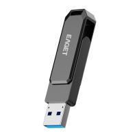 忆捷(EAGET)HF66USB3.2U盘高速全金属360度旋转优盘64GB
