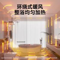 奥戈那取暖器智能电热毛巾架家用电暖器卫生间全屋浴室暖风机烘干式浴巾架HB22-R33[烘干抑菌]