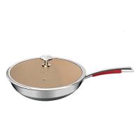 巴尔德TI-BRO钛晶炒锅煎锅TI-C001直径32CM防烫手柄